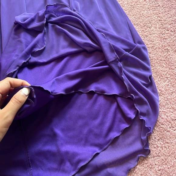 Purple Women’s Dress Backless with Sequins Flowy Size M - Picture 5 of 8